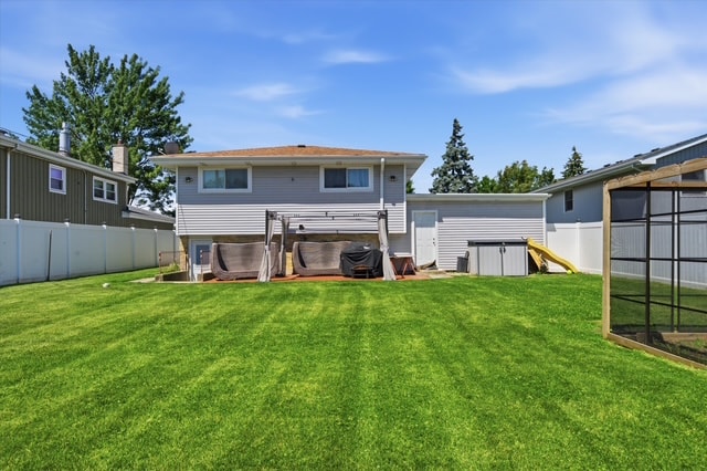 Enclosed backyard