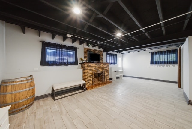 Basement rec room